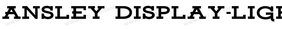 Ansley Display-Light字体转换